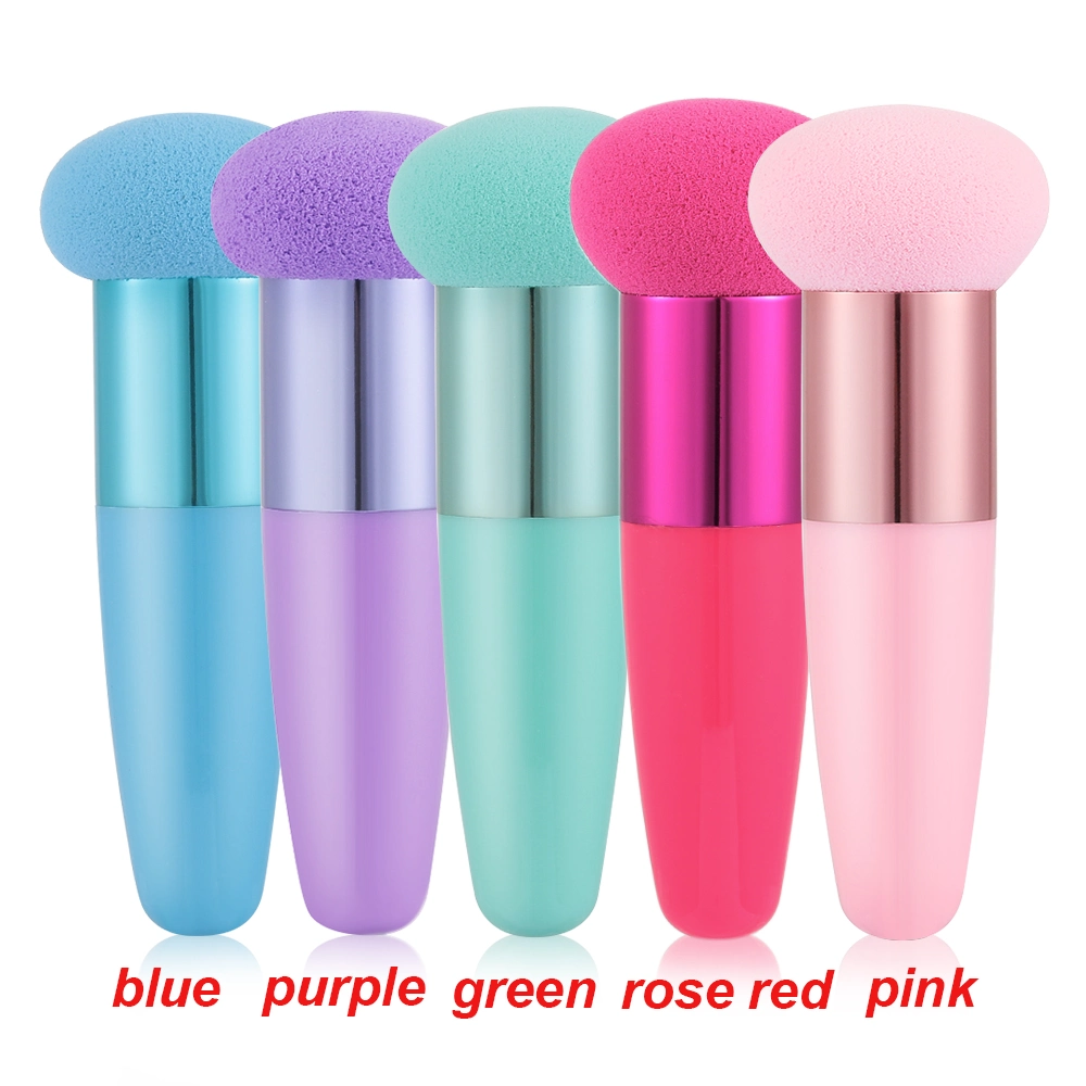 1PC Women Mushroom Head Foundation Powder Sponge Beauty Cosmetic Puff Face Makeup Brushes Tools with Handle