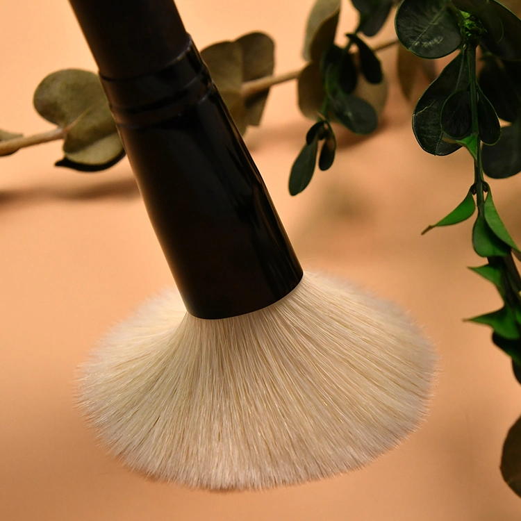 Black Handle White Synthetic Hair Makeup Brushes Set Eyeshadow Brush Eyeliner Cosmetics Tools