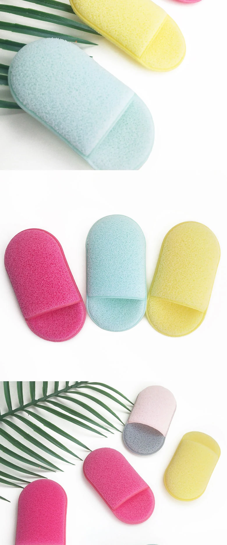 New Arrival Face Washing Foam Sponge Puff Facial Cleanser Face Washing Puff Beauty Cosmetic Makeup Removal Sponge