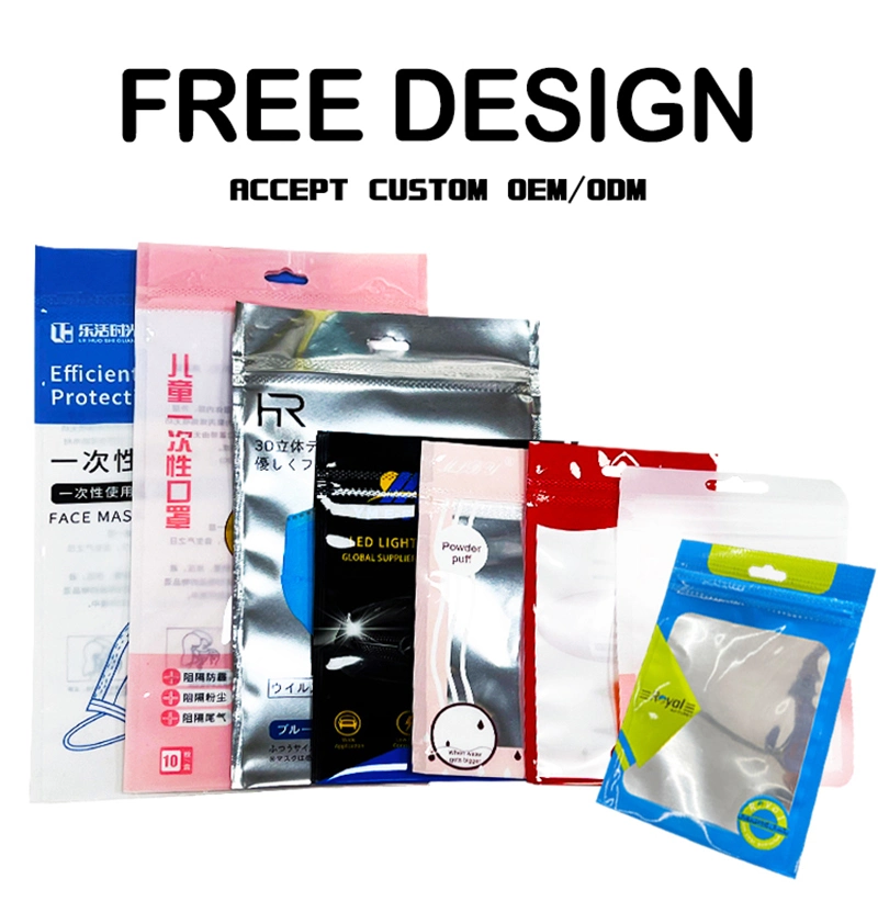 Fashion Cosmetic Package with Printed White Ziplock Bag