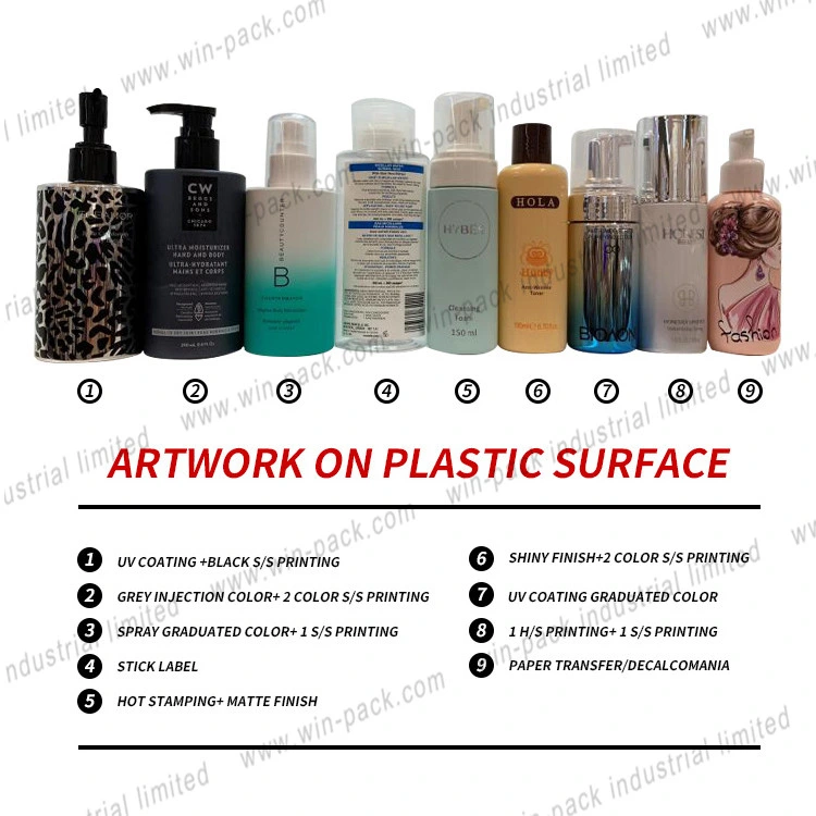 Hot Sell Luxury Gold Acrylic Bottle Transparent Cosmetic Package