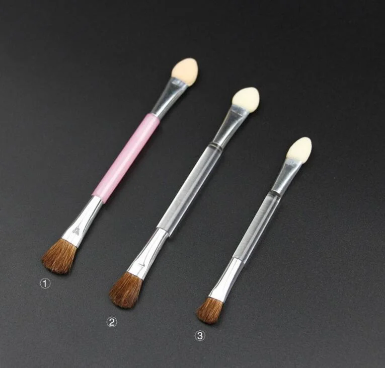 China Supplier Cosmetics Beauty Tool Duo End Applicator Compact Brush