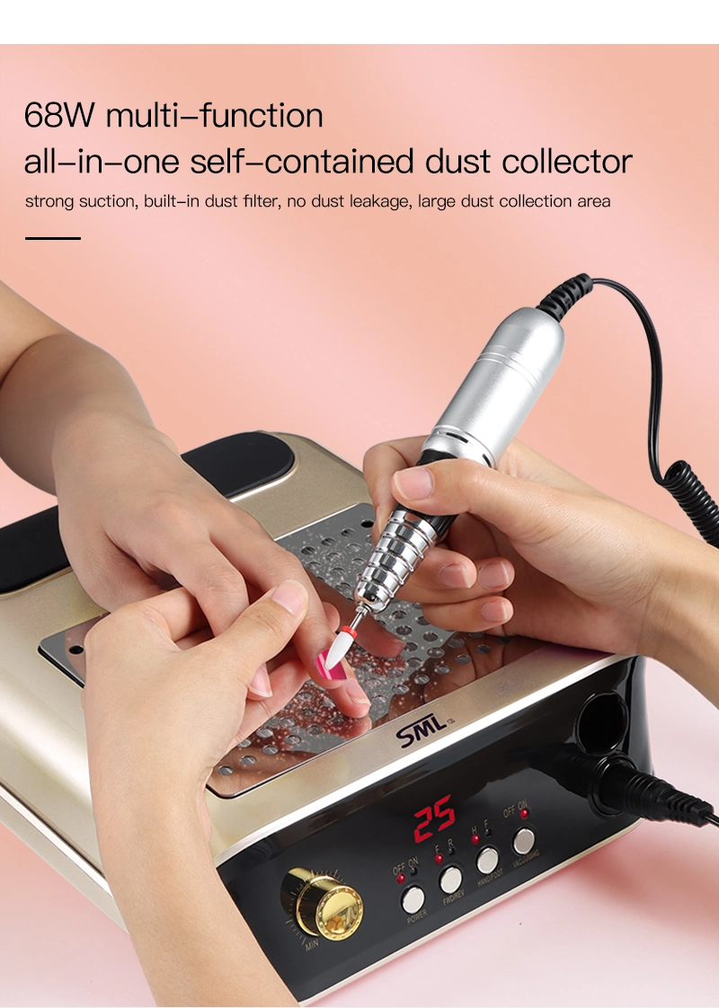 Wholesale Professional Pedicure Polisher Tools Nail Art Machine Manicure Electric Nail Drill with Dust Collector