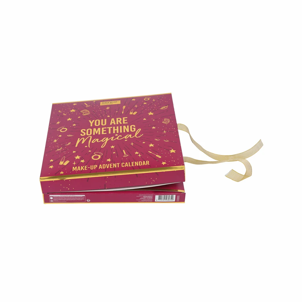 New Design Paper Package Box Red Paper Box Cosmetic Product Package Wholesale