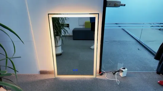 Rechargeable LED Car Sun Visor Vanity Mirror with Lights Travel Makeup Mirror for Bathroom Mirror